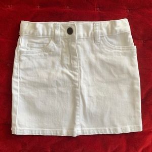 J.Crew Crewcuts white denim skirt girl 5